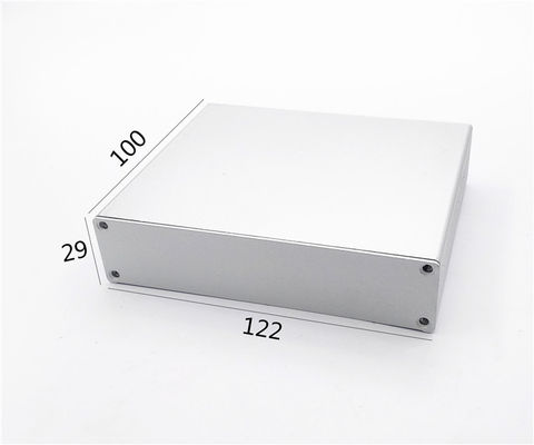 جعبه آلومینیومی اکسترود شده 122 * 29 * 100 میلی متر سفید الکترونیکی