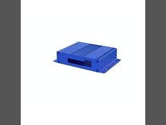 محفظه آلومینیومی مشکی آنودایز شده با بدنه جداشونده و نصب دیواری فلنج دار 107*27*120 میلی‌متر