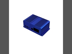 محفظه آلومینیومی سفارشی اتلاف حرارت با فلنج برای کنترل کننده صنعتی الکترونیکی