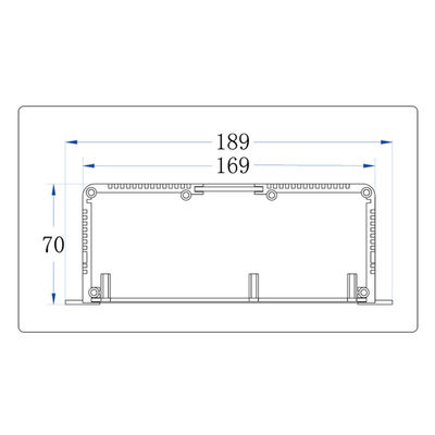 Custom Aluminum Heat dissipating Enclosure With Flange For Electronic Industrial Controller