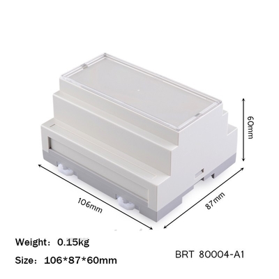 106*87*60mm Abs Ul 94 V0 Diy Plc Din Rail Enclosure for Electronics Project