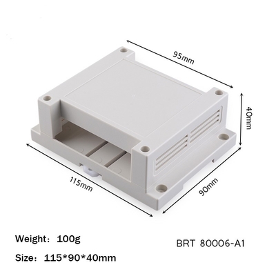 Din Rail Plastic Enclosures Box ABS Junction Box for Electronic Distribution Box 115*90*40mm