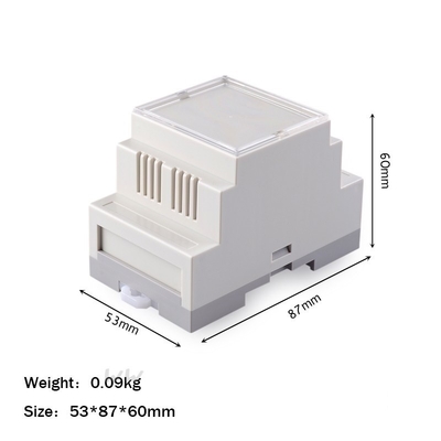 محفظه سوئیچ خروجی برد مدار DIY Rail Abs کابینت ضد حریق 53*87*60mm