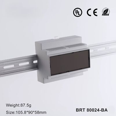 محفظة سكة حديد DIN ذات 6 وحدات، بيضاء، صندوق تحكم صناعي PLC