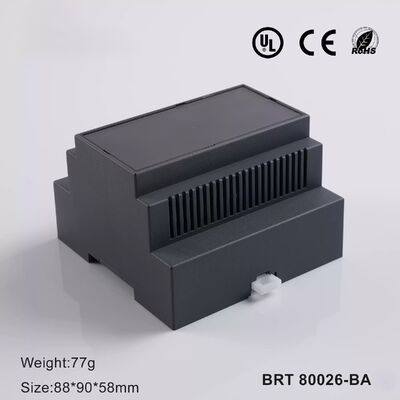 محفظة DIN Rail 5 وحدات للوحات الدوائر المطبوعة والإلكترونيات، صندوق DIN Rail من مادة UL 94 V0